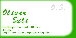 oliver sult business card